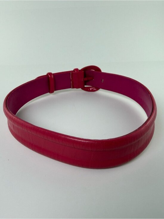 Vintage Mondi Escada Pink Leather Belt Size Small 80s 90s main image 8
